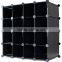PP Shelf storage with doors shoe rack organizer shelving system plastic white