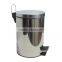 Decorate stainless steel pedal bin for 8L