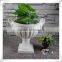 Fiberglass urn outdoor decorative handmade trophy gold foil flower pot