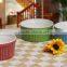 Haonai Multi color ceramic pet bowl, customized size pet bowl