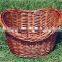 Cheap colored removable front wicker bike basket