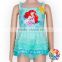 Wholesale Kid One Pieces Swimsuit Custom Print Mermaid Aqua Girls Swimwear