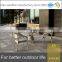 Pattern Rattan Flower Woven Chair Restaurant Indoor Outdoor Furniture