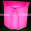 Modern commerical high quality PE partable plastic LED bar counter with 16 colors change