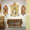 French antique wall mirror and console table