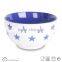 solid glaze ceramics cereal bowl with star