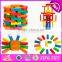 High quality 54 pcs preschool wooden kids playing blocks W13D154