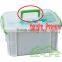 new design EVA first aid kit shockproof waterproof transparent plastic medical wall mounted storage box/device in china