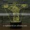 cutomization gradual color changing Jesus style visual illusion light touch panel 3D led night lights decoration lamp