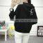 OEM fashion custom blank pullover women's hoodies wholesale