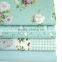 Aisa Blue Series Fabric Bundles Flower Printed Cotton Fabric Comfortable Fabric