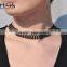 embroidery fabric choker necklace embroidery choker necklace elegant woman necklace jewelry