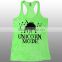 Soft 65% Polyester 35% Cotton Womens Burnout Stringer Tank Top Workout Clothing Yoga Wear Laides Gym Tank Top Running Shirt