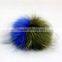 Myfur Colorful Real fluffy Raccoon Fur Ball Fur Pom Poms For Women Winter Hat And Cap