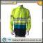 Wholesale contrast long sleeve hi vis safety 3M tape AS/NZS reflective fluorescent polo shirt