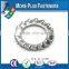 Made in Taiwan Passivated Zinc Plated External Tooth Lock Serrated Washer Stainless Steel Carbon Steel