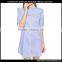Women Long Sleeve Striped Dress Shirt Latest Fashion Dresses Design Photo For Ladies