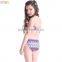 Kids Branded Zigzag Print Bandeau Bikini Swimwear
