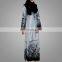 2017 Customized Printing Muslim Baju Kurung Modern Style Abaya High Quality Elegant Muslimah Women Baju Suit