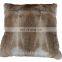 Fluffy and soft real sheep fur and rabbit fur cushion cover