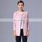 2017 spring new design women's jacket round neck long sleeves single line button slim fit overcoat lady's coat