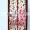 Keep out privacy jacquard magnetic screen door with top lace