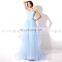 New Gorgeous Sky Blue Sweetheart Tiered Tulle Prom Dresses