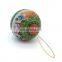 unique tins containers gift tin, tin can packaging with ball shape