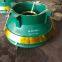 Cone crusher wear parts concave and mantle suit to Telsmith crusher