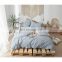 Naturally Breathable 100% Cotton Winter Baby 4pcs Bedding Set with Fuzzy Ball