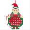 made in China Fashion Felt Advent hanging for christmas wholesale