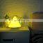 Tapered LED USB charging decorative mood lamp simple white Conical desktop night light for home