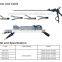 Endoscopic bipolar electric coagulation forceps reusable laparoscopic curved  bipolar forceps