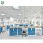 SGS approved laboratory furniture steel work bench with cabinets