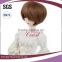short cute brown syntheti small doll hair wigs