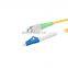 High quality factory price FTTH LC-FClszh pvc 50/125 SX multi/single mode fiber optic jumper Fiber Optic Patch cord Fiber Jumper