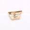 Gold Color Fashionable Durable Wear Tribal Rectangle Metal Alloy Blazer Back Button Shank