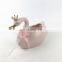 indoor pink animal swan shape ceramic garden flower plant planter pot