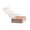 Custom low MOQ 25pcs cardboard small pink magnetic lid gift box packaging for keepsakes
