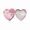 Custom color heart shaped gift box wholesale with fabric cover