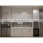 China cheap modern luxury with island design solid wood white color kitchen cabinets
