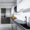 CBMMART wholesale villa modern style kitchen cabinets wooden storage lacquer gray glossy kitchen cabinet