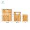 Kitchen Chopping Board 3-Piece Bamboo Cutting Board Set with Handle for Meat, Vegetables, Fruits, Bread, Cheese