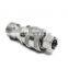 Close type hydraulic quick release coupling double self-sealing stainless steel high pressure quick connector