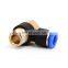SNS SPHF Series Pneumatic 90 Degree Elbow Male-Female Thread Push To Connect Pipe Fittings Quick Tube Joints