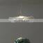 Nordic LED Chandelier Lotus Leaf Acrylic Restaurant Creative Living Room Bedroom Hotel Villa Stair Pendant Light