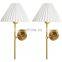 Modern Led Wall Light Minimalist Bedside Led Lighting For Bedroom Hotel Creative Living Room Background Fabric LED Wall Lamp