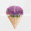 Hot Sale Cone Rattan Hanging Planter With Lining Modern Boho Wicker Straw Cover for Flower Pot Basket Vietnam Manufacturer