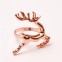 Table Accessories Rose Gold Silver Christmas Napkin Ring With Elk Plum Deer Style