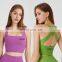 Sportswear Suppliers Customize Naked Cross Back High Support Padded Sports Yoga Bra Crop Top Ladies Gym Fitness Wear For Women